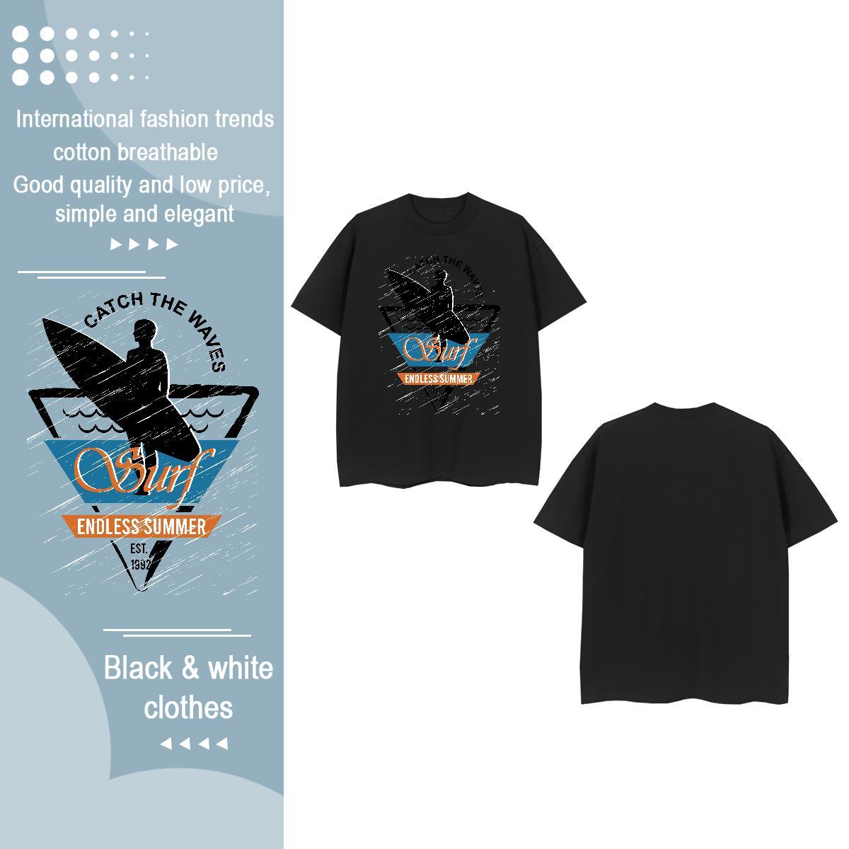2024 Casual Womens T Shirts Crew Neck Breathable 100% Cotton 230g Tshirt for Man Woman DIY Logo person Outdoor Unisex Tops