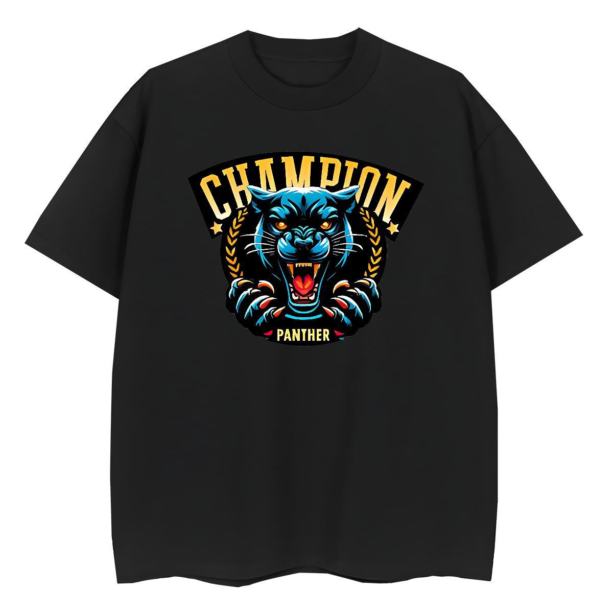 Brand Woman T Shirts Breathable Short Sleeve 230g Pure Cotton Lady T shirt Customized Print leopard Street Loose fit Tops