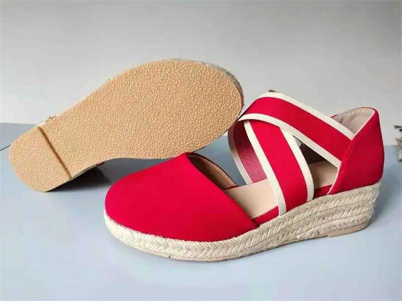High Quality Women Sandals Wedge Solid Color Slip On Ladies Shoes Summer Fashion Casual Outdoor Comfy Female Footwear T241227