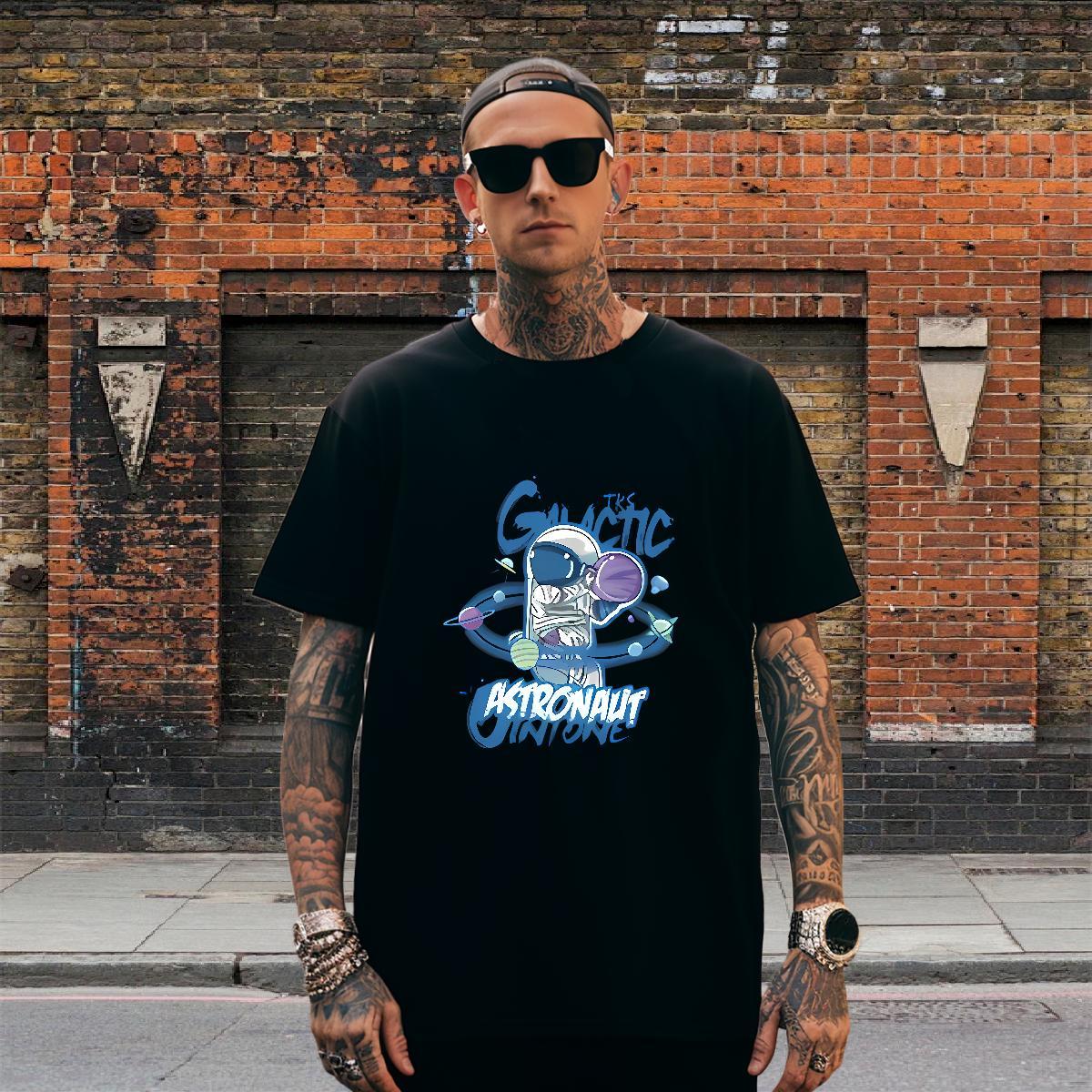 Designer Tshirt for Man Woman Hip Hop 230g Pure Cotton Custom Printed Breathable spaceman T-Shirts for Men Stylist Clothes