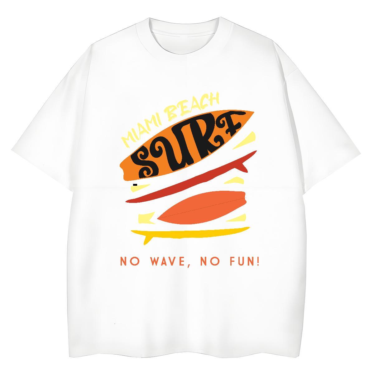 Popular Women Tees 230g Pure Cotton sea Casual T shirt Breathable Crew Neck Anime Tops Shirt