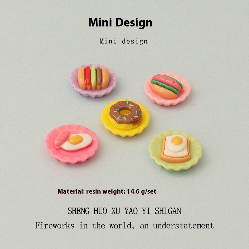 Artisanal Small-Scale Resin Creations Featuring Baby House Design Novelty Hairpin, Cellphone Holder Accent