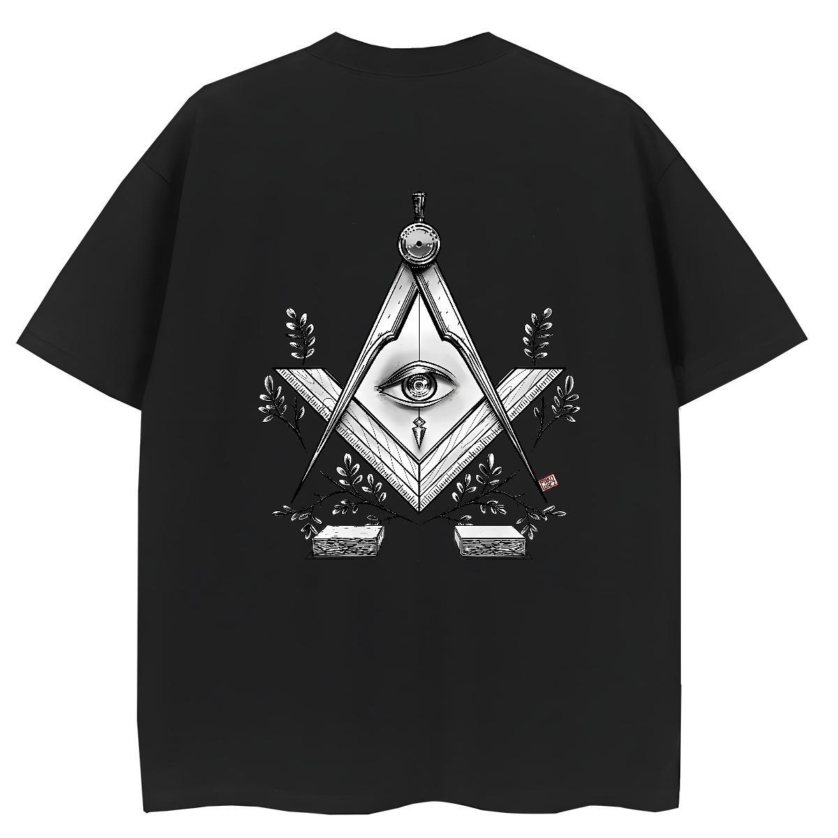 Custom Women T Shirts 100% Cotton 230g Short sleeve Soft Daily Wear eye of the devil Unisex Tshirts Brand Plus Size Custom Polos