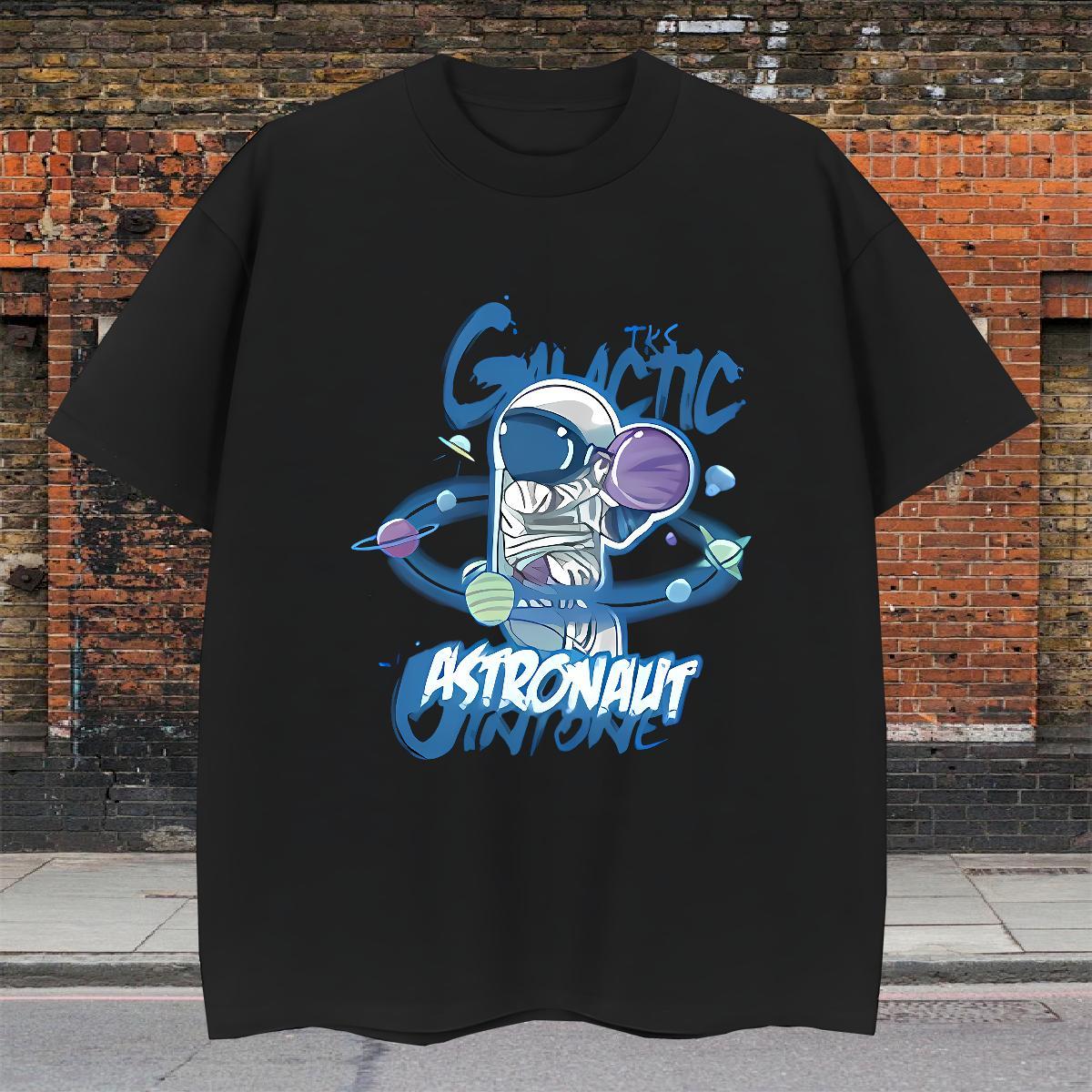Designer Tshirt for Man Woman Hip Hop 230g Pure Cotton Custom Printed Breathable spaceman T-Shirts for Men Stylist Clothes