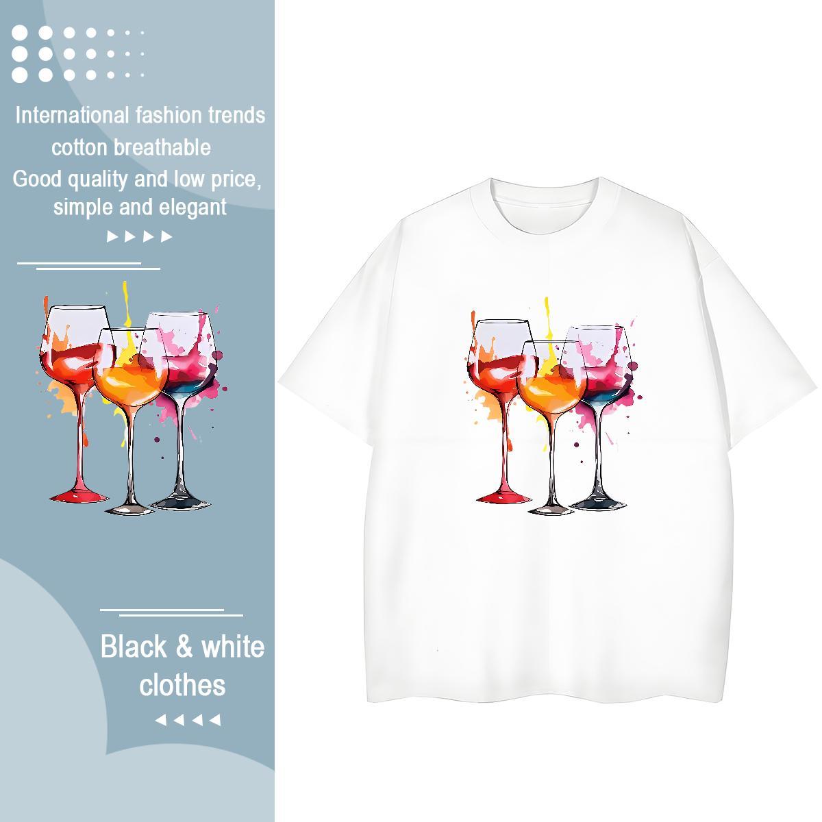 Free Shipping Unisex Tshirts 230g Cotton icon Hip Hop Street Women T Shirts Breathable Crew Neck Custom Print Plus Size Top Shirts