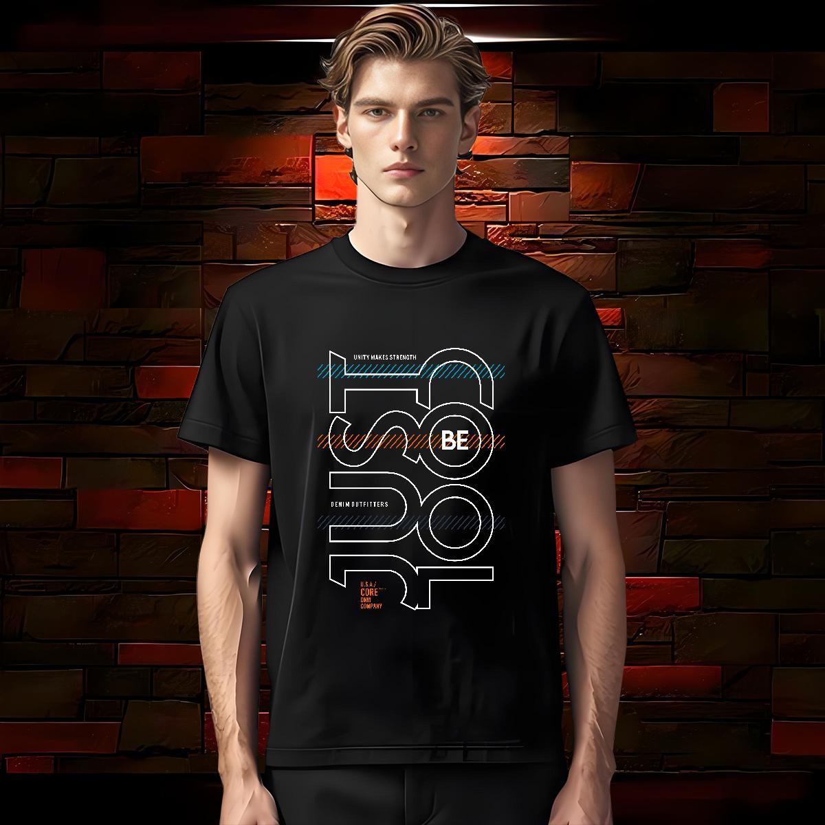 Cool Design number T-Shirts for Men Daily Wear Men Clothes T-Shirt 230g Cotton Fashion Casual Breathable Crew Neck Oversized 4XL Tops