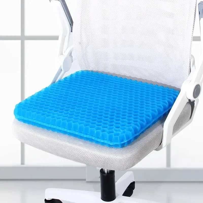Decompress Gel Seat Cushion Breathable Honeycomb Design For Pressure Relief Back Tailbone Pain Home Office Chair Cars DecorationXJ240821