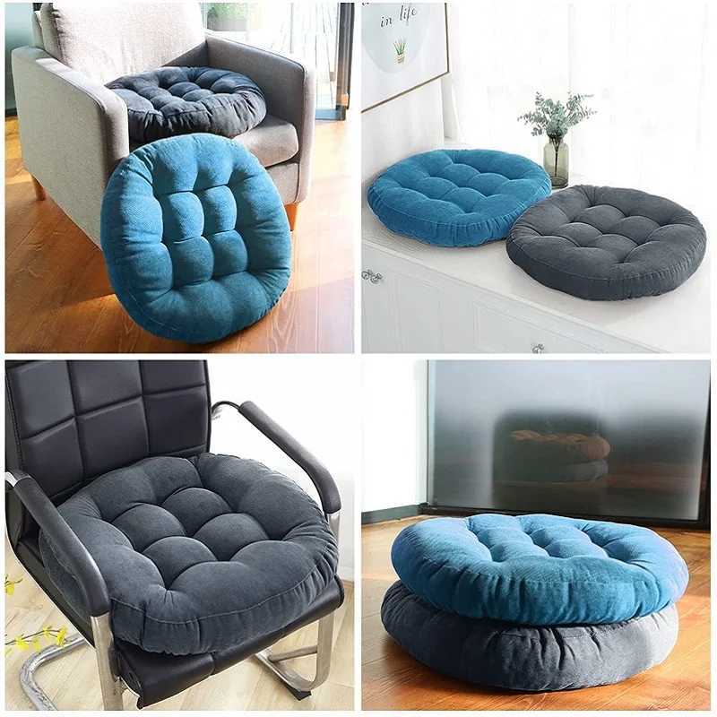 Round Oversized Floor Seat Pillow for Adults Kids Tatami Floor Pillow Thick Cushions Seating Pillow Seat Mat Pad Balcony CushionXJ240821