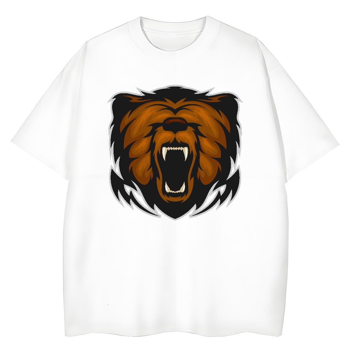 TOP Quality T-Shirts for Women Short Sleeve O-Neck 230g Pure Cotton Tshirt for Man Woman Custom Printing lion Casual Wholesale Tshirts