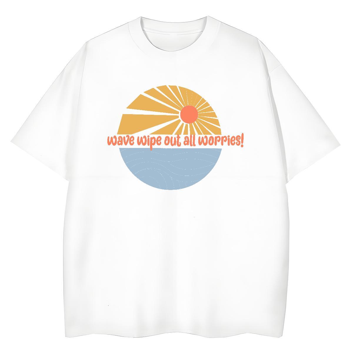 Soft Woman Tshirt 230g Cotton beach Casual Daily Wear Womens T Shirts Short Sleeve O-Neck Customized Tshirts