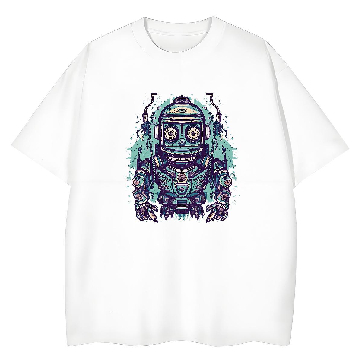 Classic T-Shirts Round Neck Short Sleeve 230g Pure Cotton Lady T shirt Black Oversized ET Spring Summer Loose fit Tees Shirts