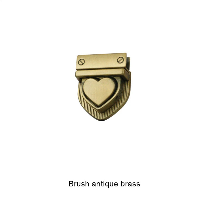 28 * 32mm metal heart-shaped press lock fashion bag switch lock for DIY handbags wallets luggage hardware closure accessories 240821