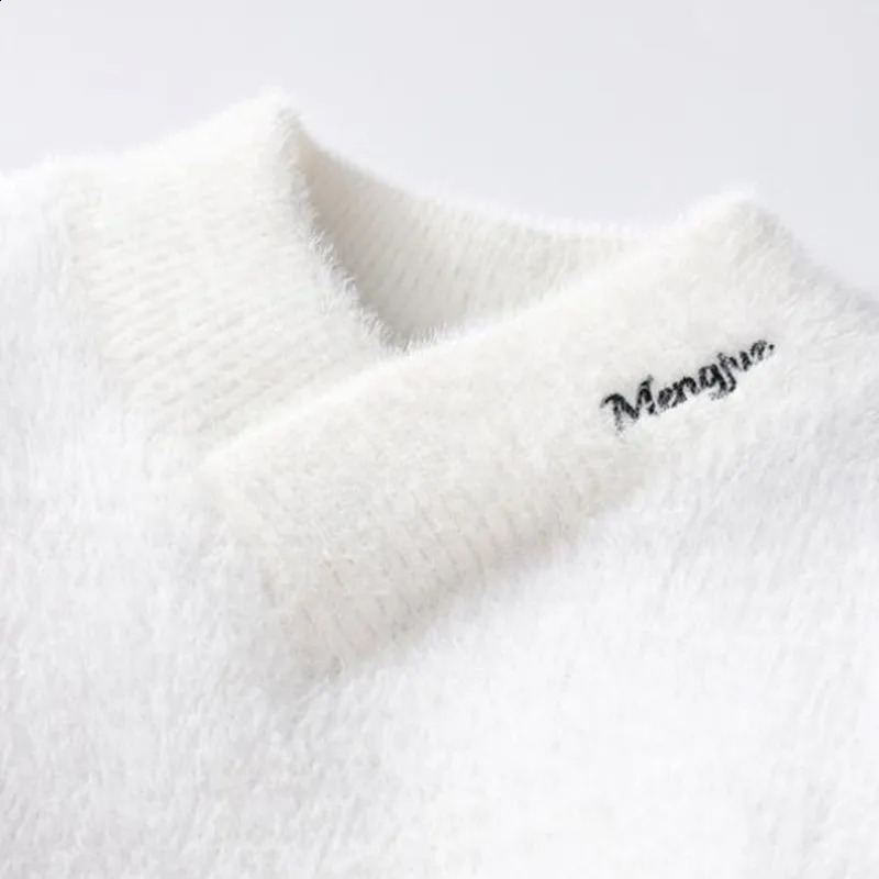 Pull Homme Winter Top Quality Cashmere V-neck Sweaters Mens Knitted Pullover Men Soft Warm Fashion Solid Color Ching 240821