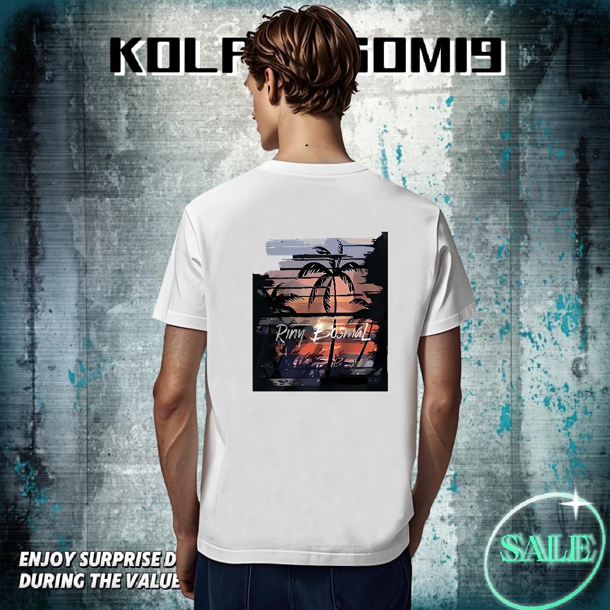 Classic Tshirt for Man Woman Casual Daily Wear 230g Pure Cotton Custom Anime Breathable Crew Neck scenery Man T Shirts Classic Casual Tees Shirts