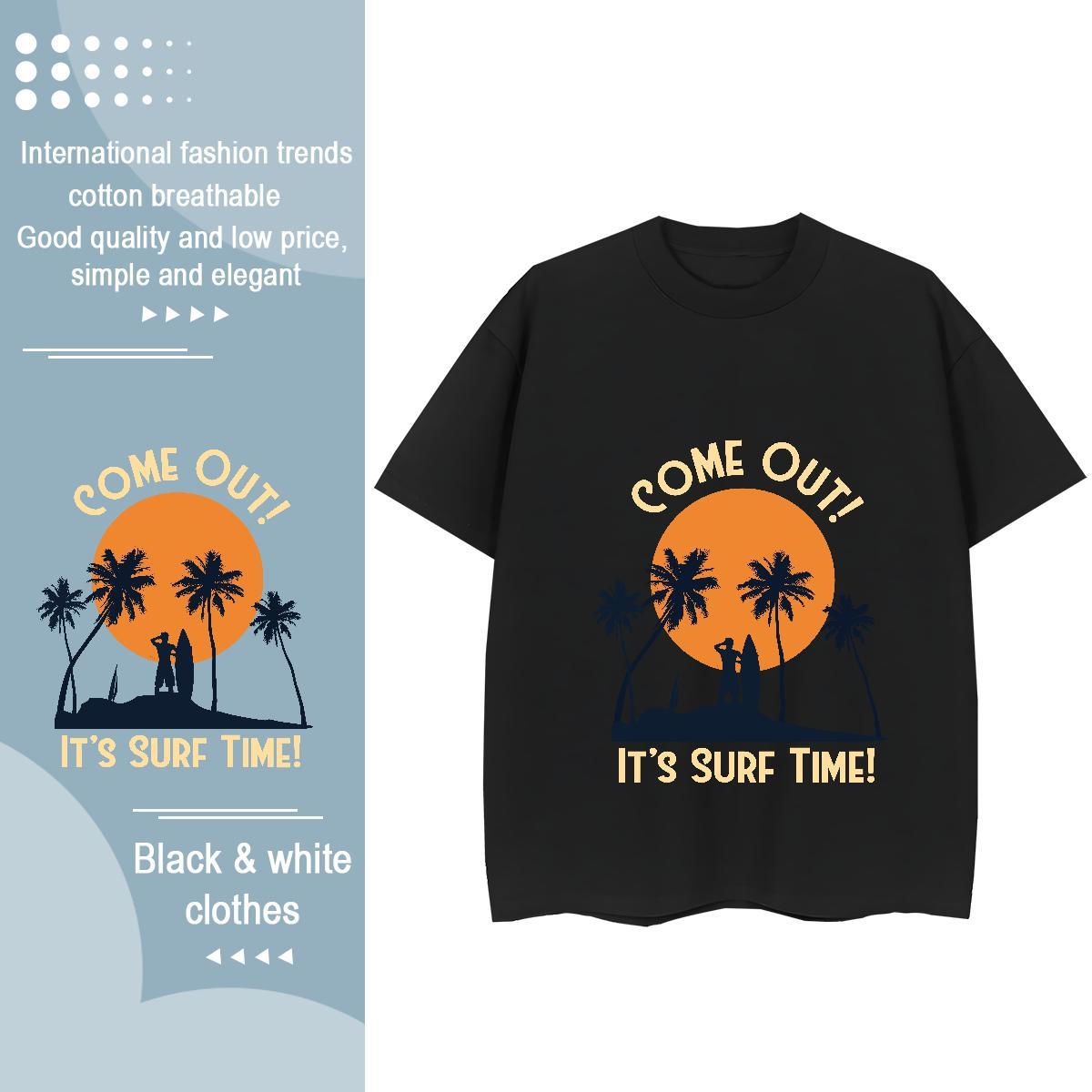 Female Couples T Shirts 230g 100% Cotton sun Street Womens T Shirts Short sleeve Soft Oversized L-4XL Top Shirts