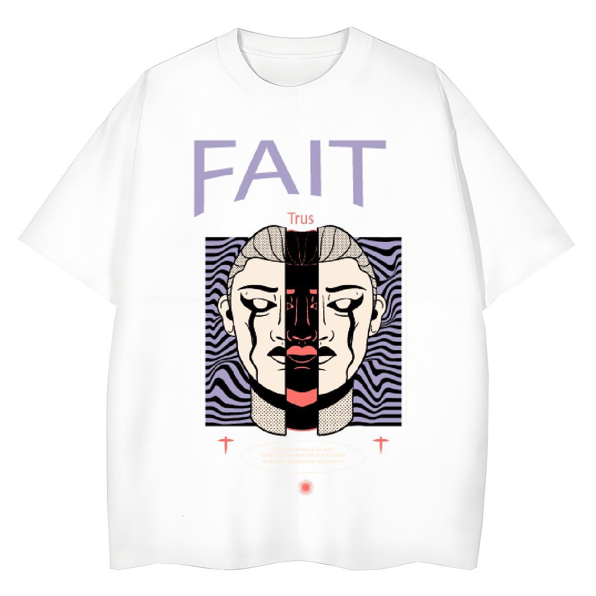 Designer Nice Tshirt for Man Woman 230g Cotton Western style Street Wear T Shirt For Woman Short sleeve Soft DIY Anime Printed Clothes Shirt