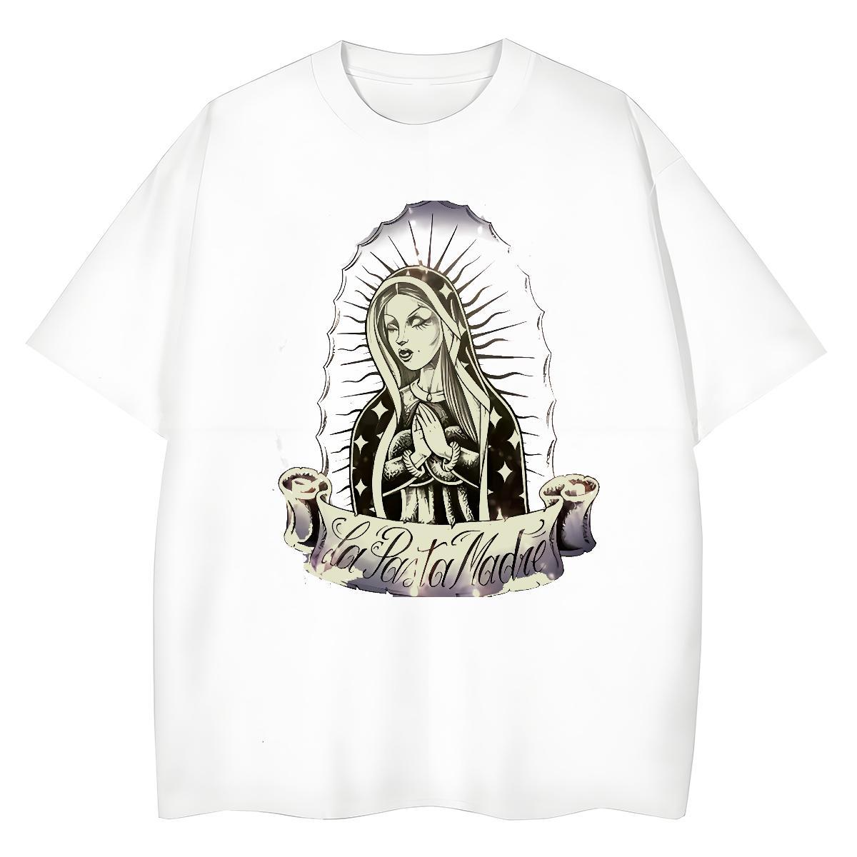 5A Womens Tshirts 230g Cotton nun Hip Hop T Shirt For Woman Comfortable Black White Clothes Shirt