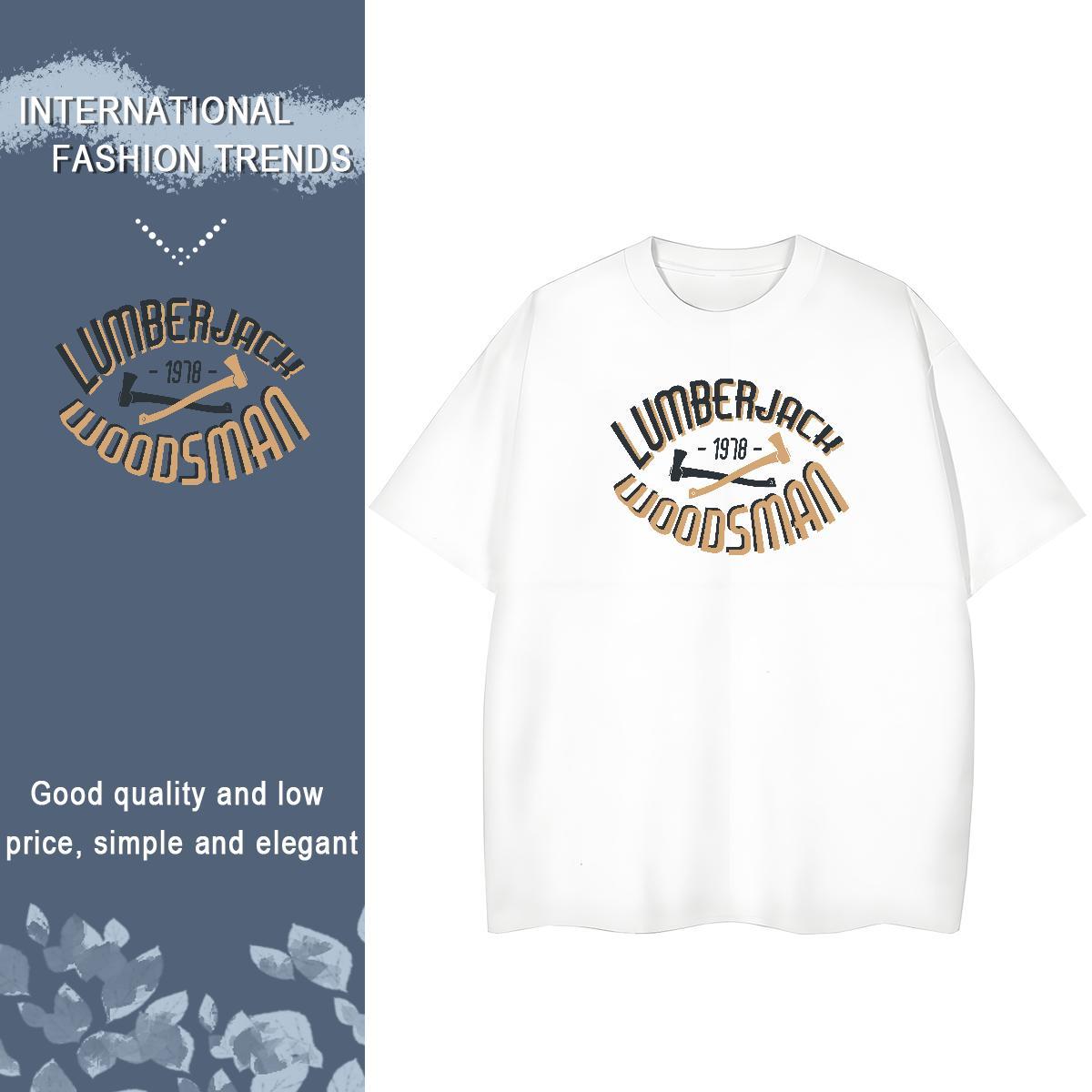 Popular Women Tshirts 230g 100% Cotton letter Street Casual Women T Shirts Short Sleeve O-Neck Oversized L-4XL Tees Shirts