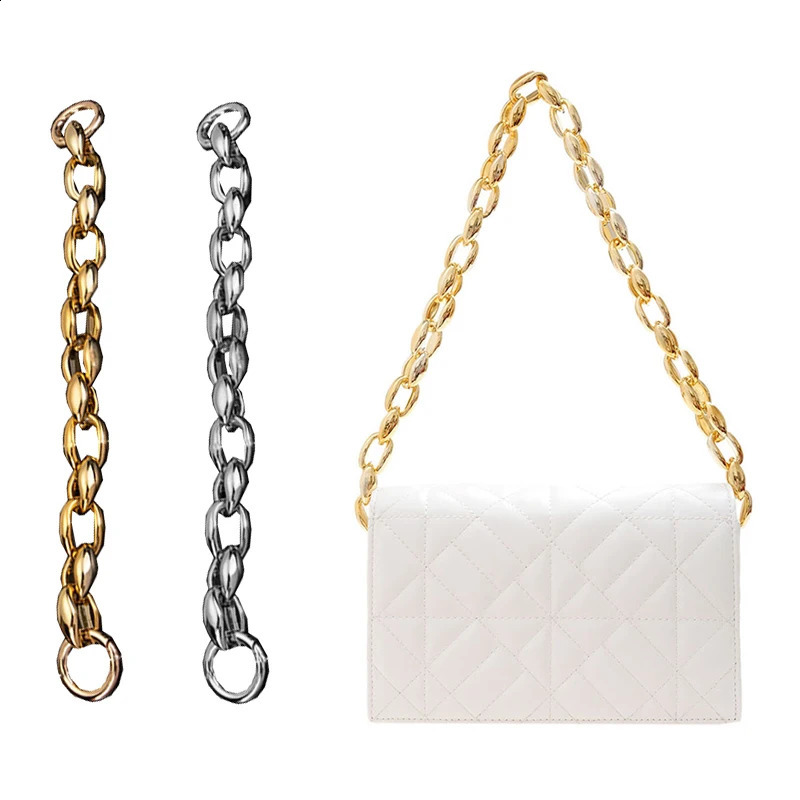 Multicolor Bag Chain Accessories Gold Womens Shoulder Bag Chain Acrylic Bag Chain Strap Crossbody Bag Parts Belt Chain for bags 240821