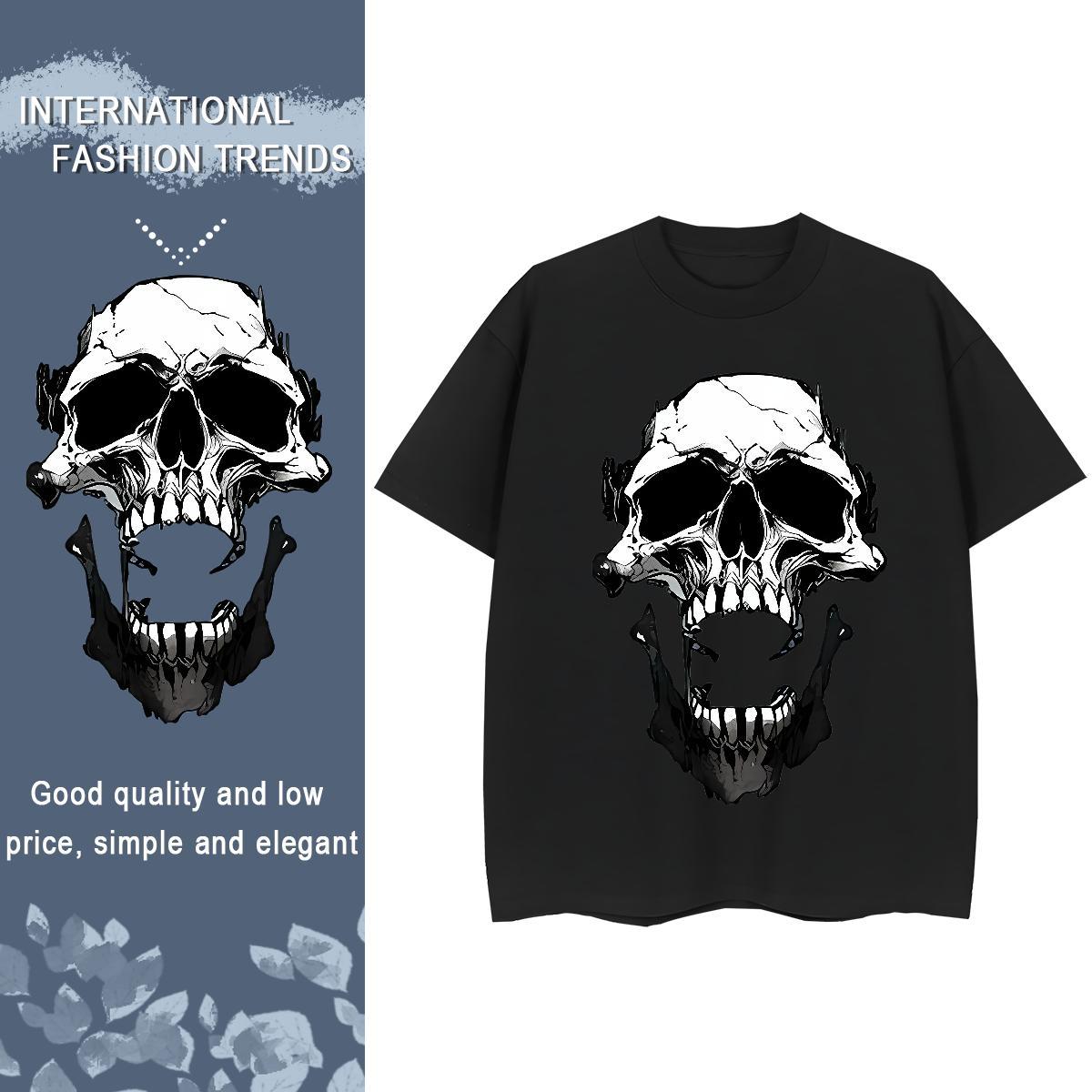 2024 Casual Women T Shirts 230g Cotton Short sleeve Soft Casual Sport monster Couples T Shirts Brand Oversized Polos
