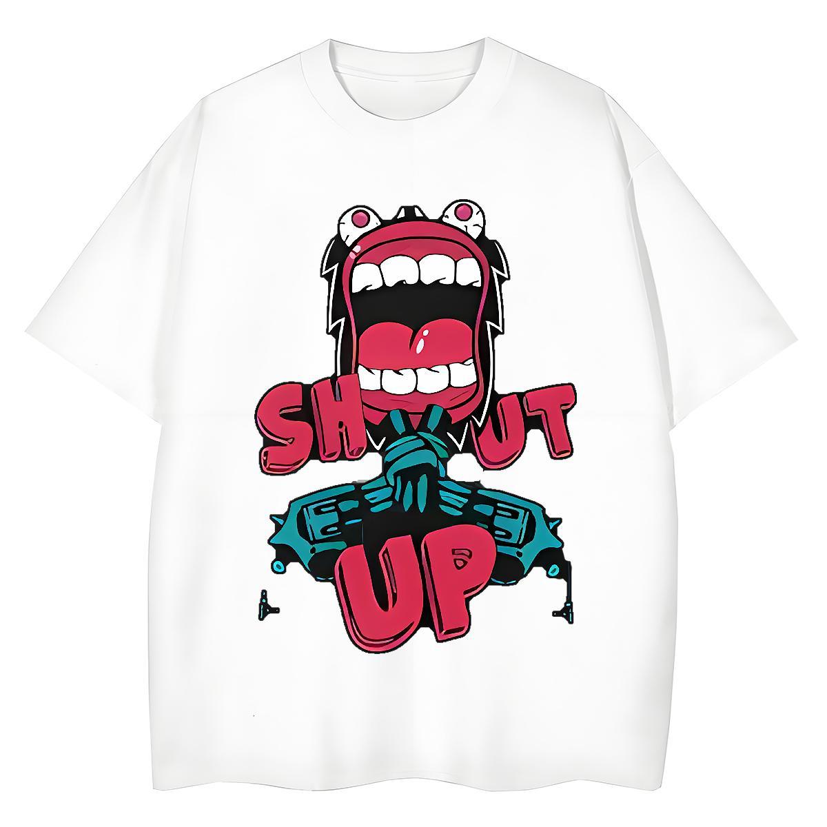 Wholesale Lady T shirt 230g 100% Cotton letter Outdoor T-Shirts for Women Crew Neck Customized Print Tops Tees