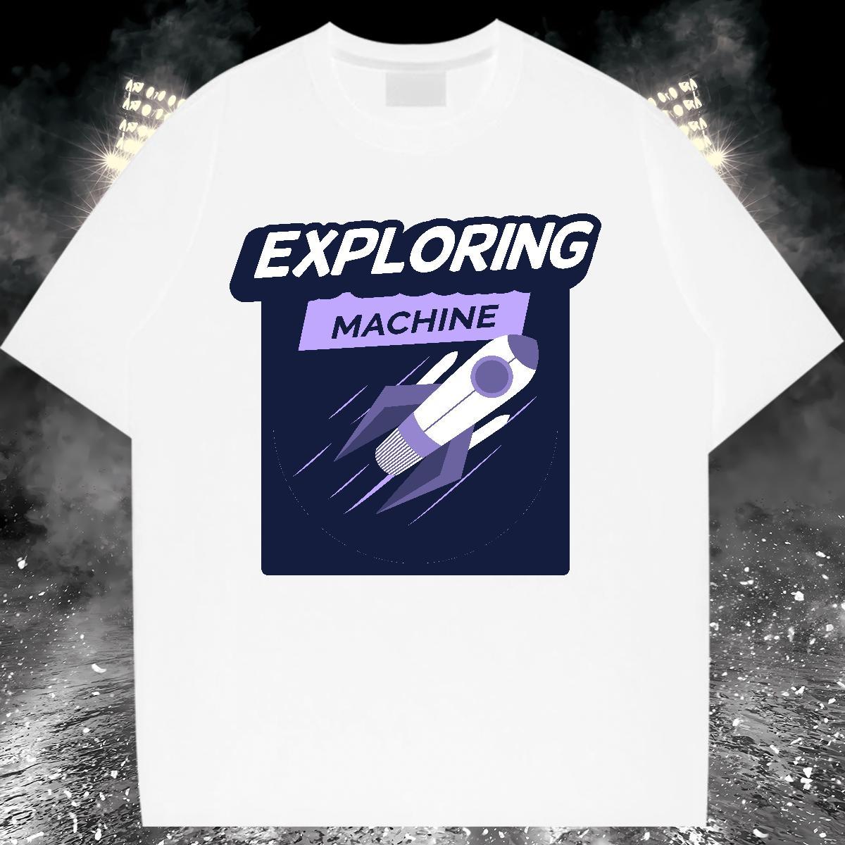 Popular Women Tshirts 230g Cotton universe Daily Outfit T shirt Short sleeve Soft Customized Clothes Shirt