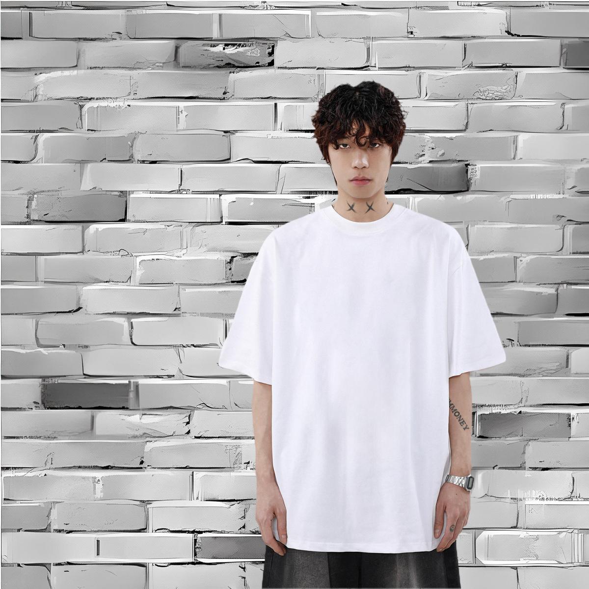 Designer High Street Hip Hop Men Tshirts blood Breathable Short Sleeve 230g Cotton T-Shirts for Men TOP Quality White Plus Size Clothings