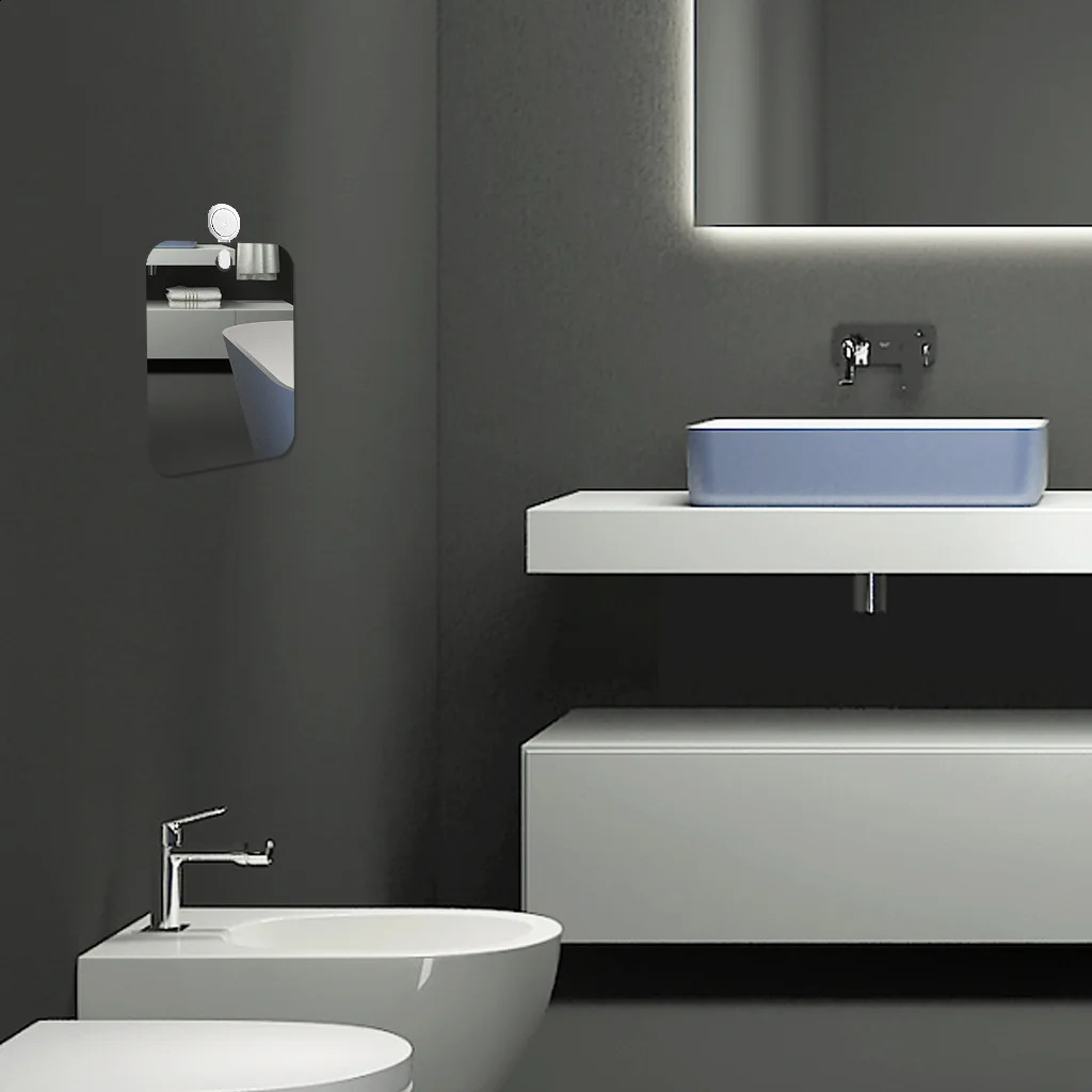 Shower Mirror Fogless Bathroom Shaving Mirror Lady Makeup Mirror Multifunctional Adhesive Bathroom Shower Mirror fogless 240822