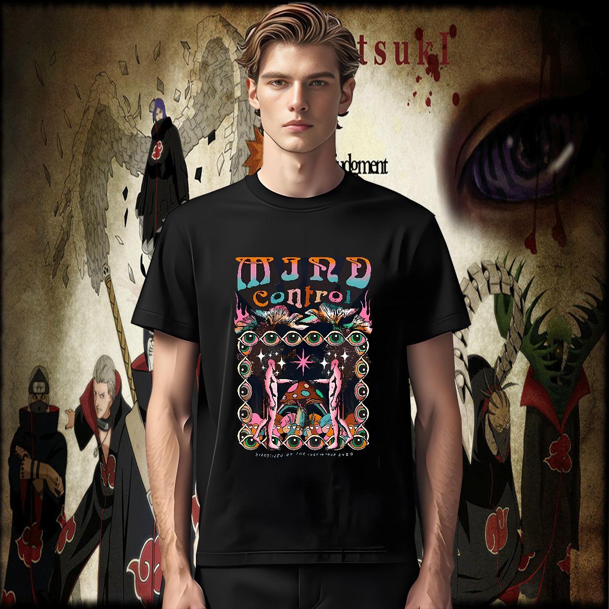 TOP Quality eyes Mens T Shirts Daily Outfit Mens Tshirts 230g Cotton Fashion New Breathable Cartoon Print Tops Tees