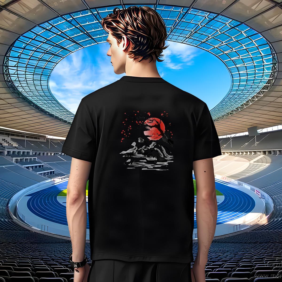 Wholesale Men Tshirts Outdoor 230g Cotton Plus Size Custom Breathable Soft sun T-Shirts for Men 2024 DIY Polos