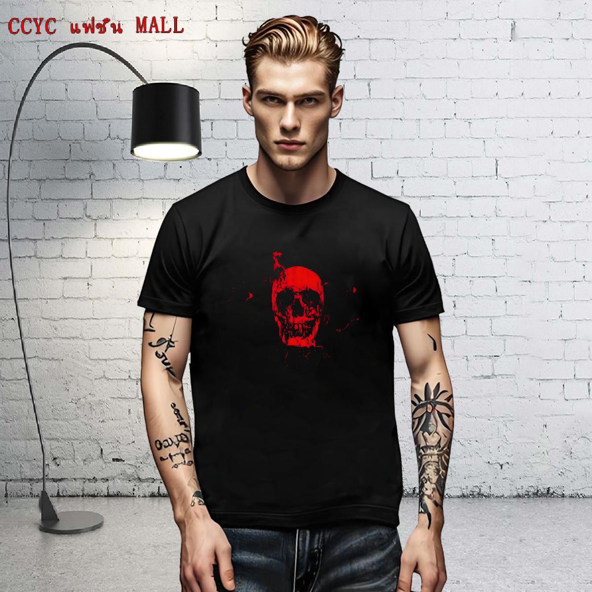 Stylist Mens Tshirts 230g Pure Cotton Casual Beach blood Round Neck Short Sleeve T Shirt For Man Loose Fit Oversized 3XL 4XL Tees