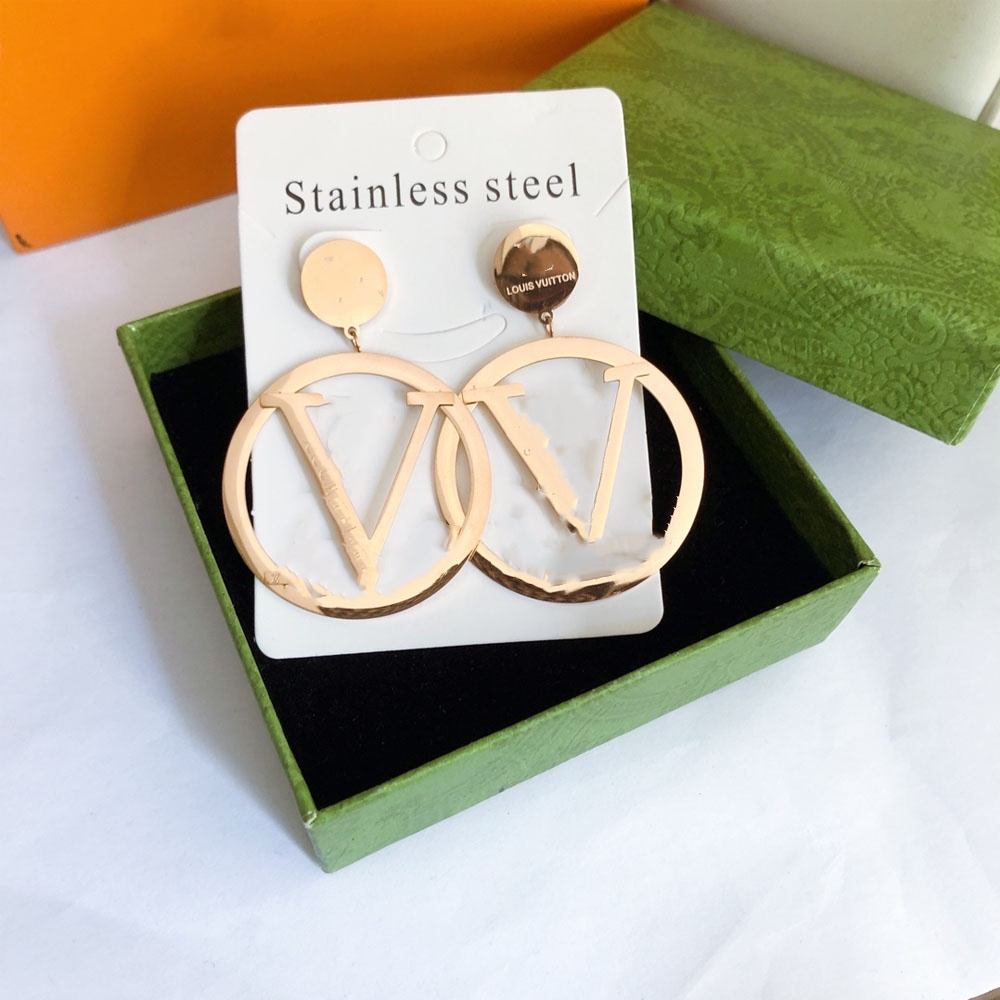 Earrings hoops hoop Designer Stud earrings gold earing Big Circle Classic accessories designer jewelry