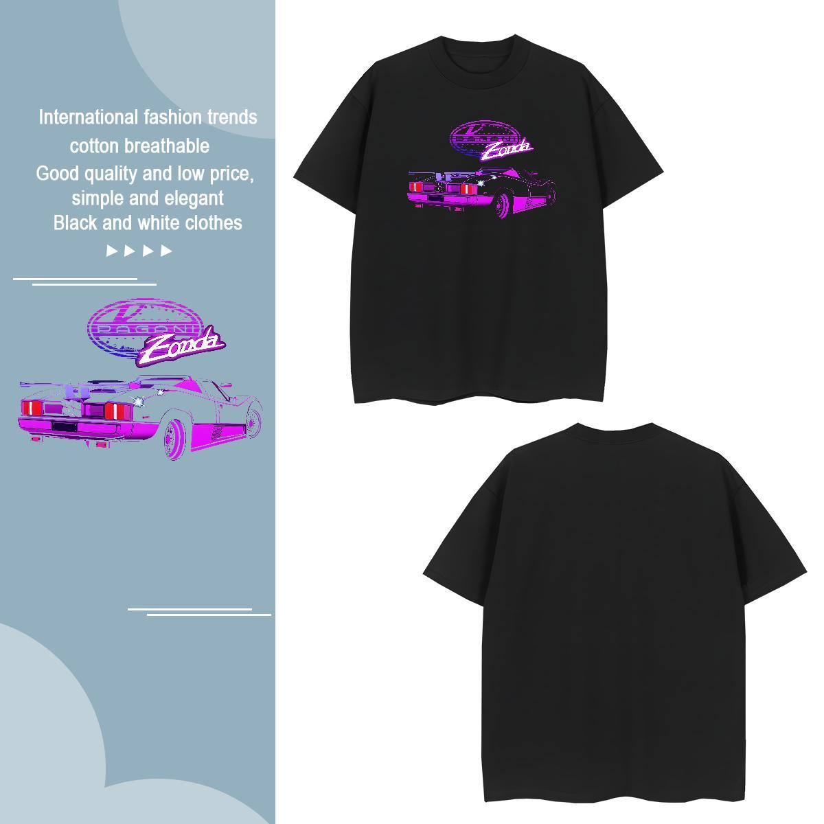 Free Shipping beach T Shirts Men Casual Daily Wear Couples T Shirts 100% Cotton 230g Fashion Design Breathable Short Sleeve Anime Tees