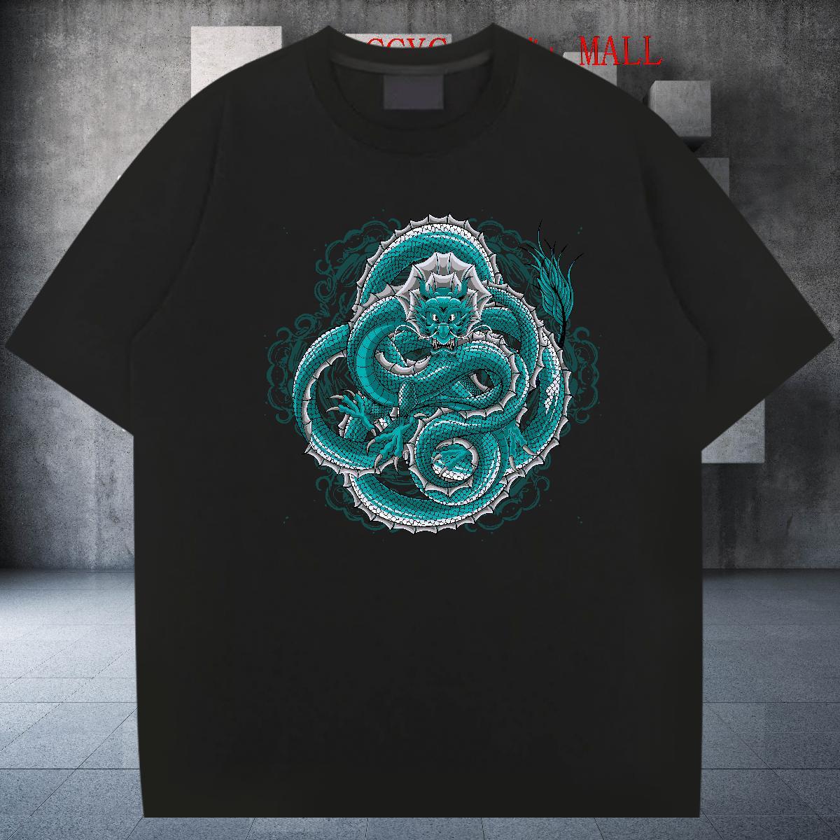 Wholesale Men Tops Tees Beach 100% Cotton 230g Black White Crew Neck Breathable ferocity T shirt Classic Casual Tees Shirts