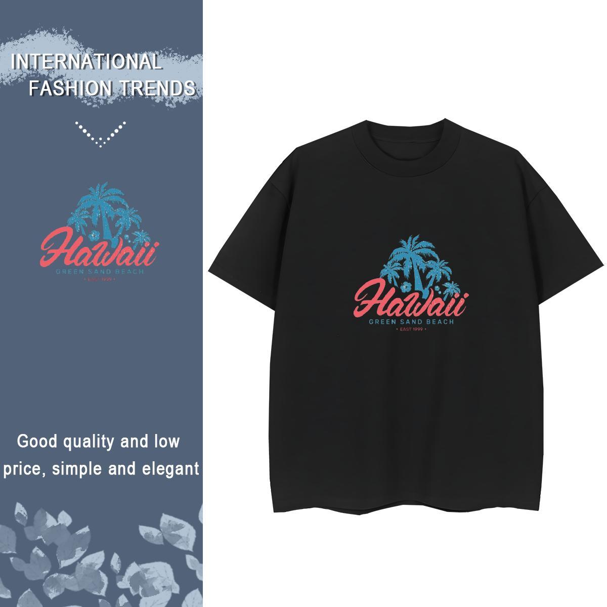 Brand T-Shirts Breathable Crew Neck 230g 100% Cotton Women Tees Customized tree High Street Hip Hop Designer Nice Tops