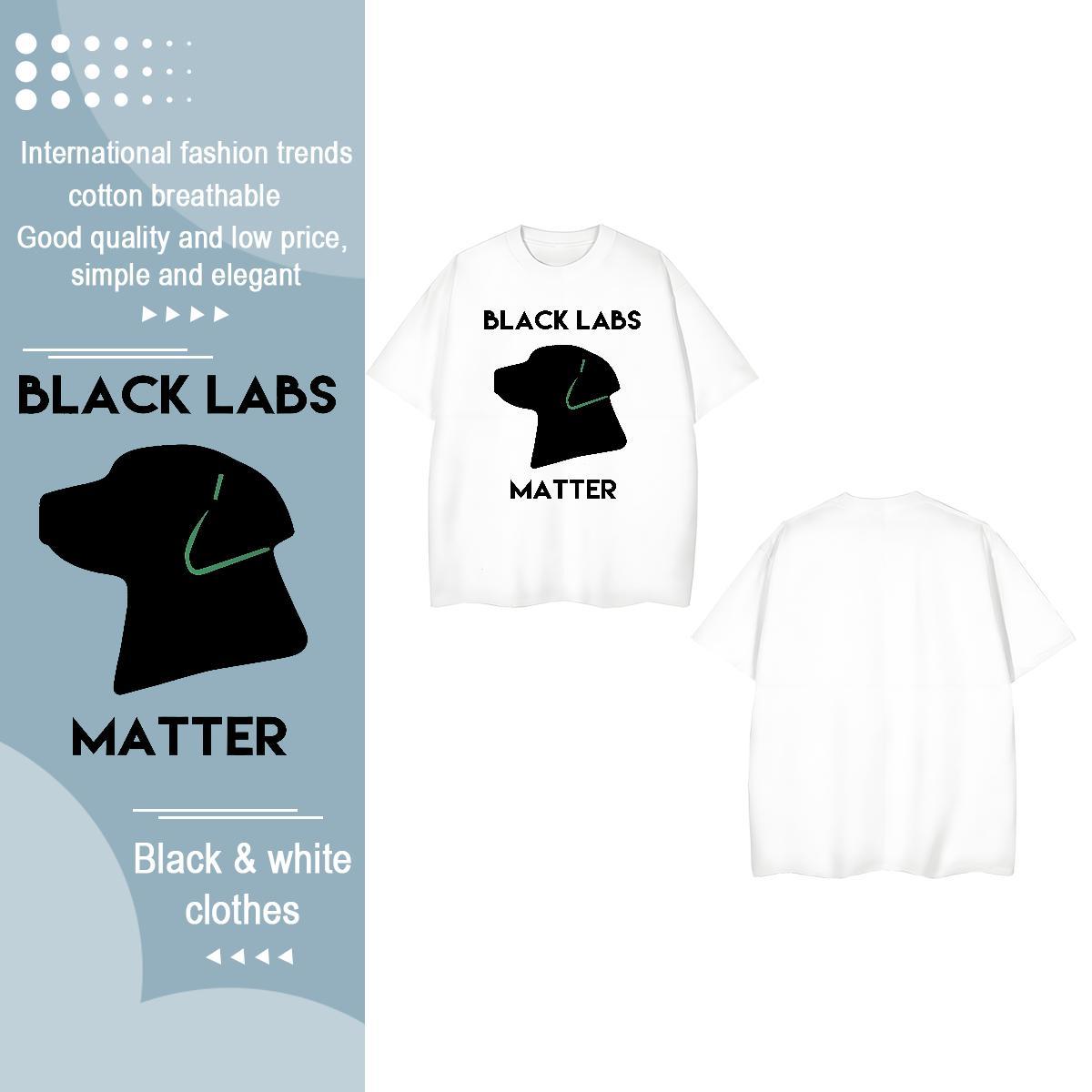 2024 Designer T Shirt For Woman Short Sleeve O-Neck 100% Cotton 230g Couples T Shirts Black Oversized dog Sports Casual Comfortable Tops