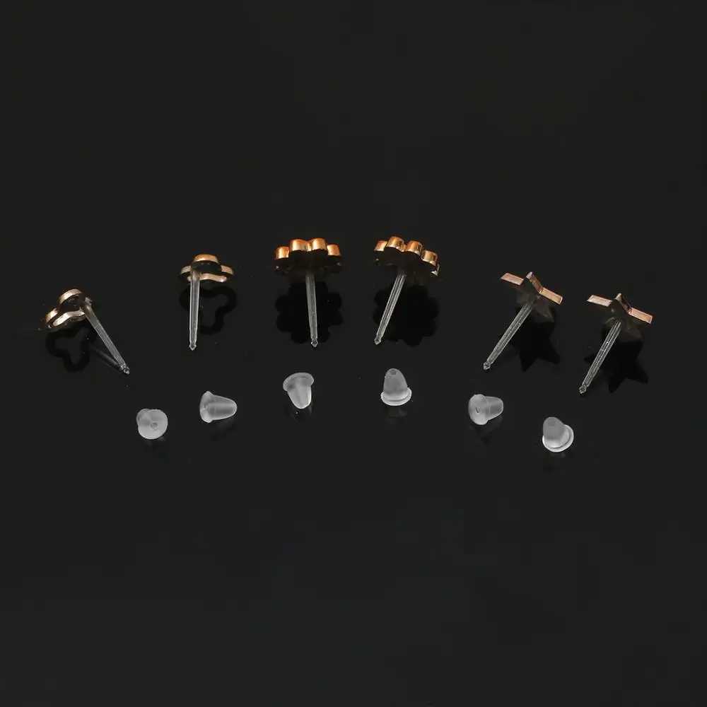 18/36/100 Hybrid Style Water Diamond Suower Geely Star Moon Plastic Stud Earring Set X241106