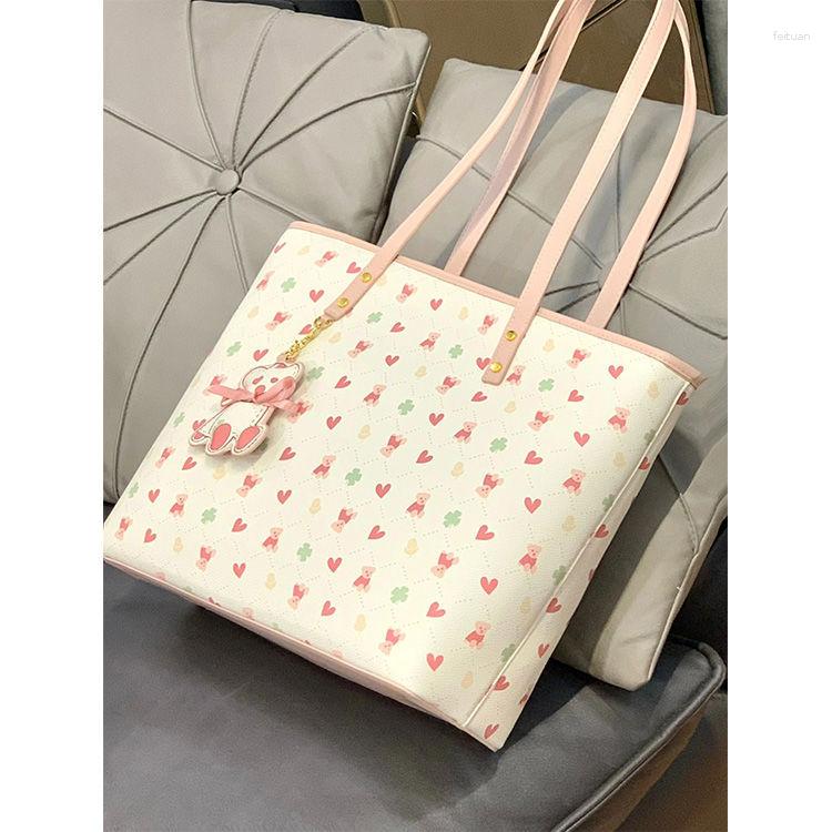 Totes Cute Bear Women's New Large Capacity 2024 Portable Commuter Class Shoulder