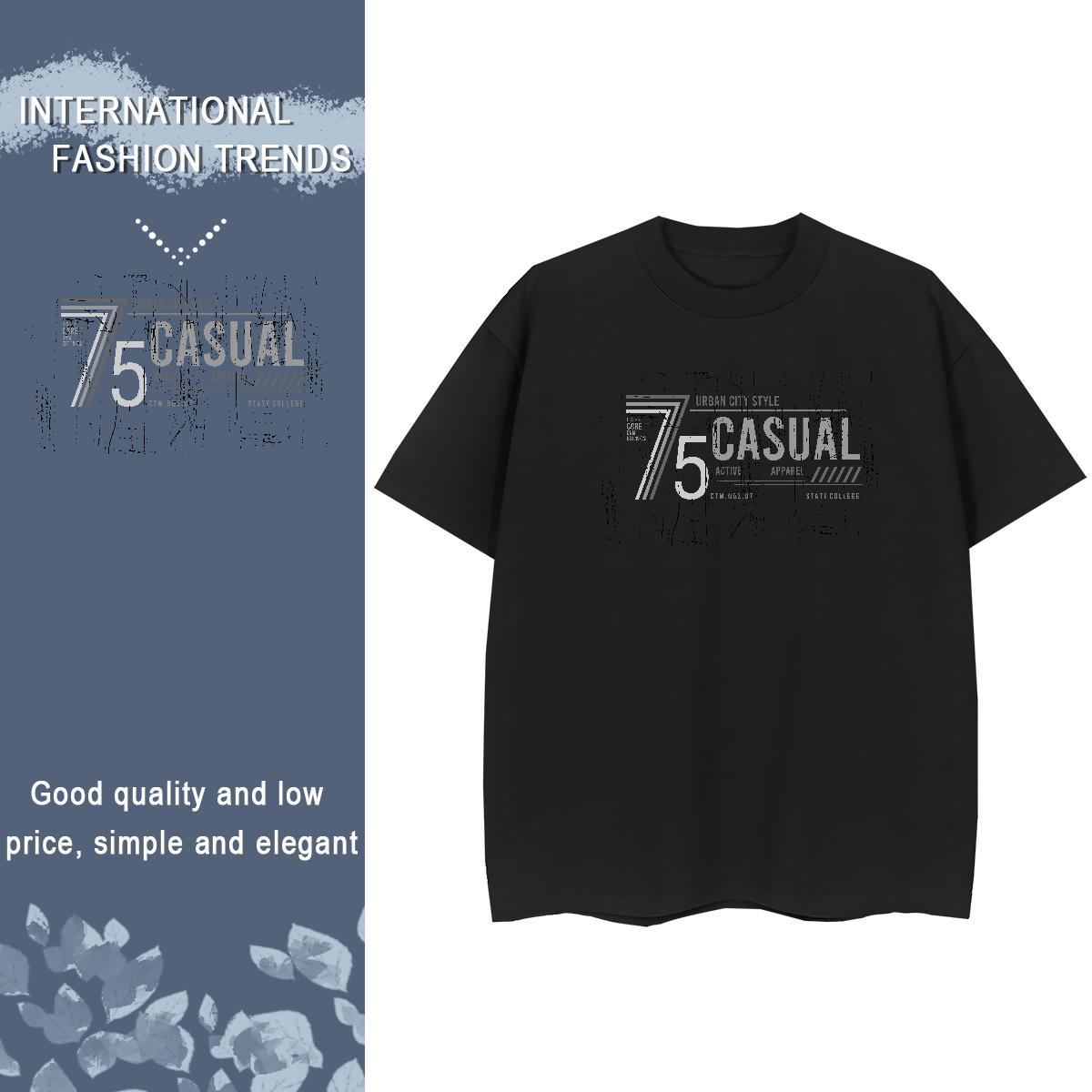 Free Shipping Woman Tshirt 100% Cotton 230g letter Casual Sport T Shirts Women O-Neck Short Sleeve DIY Anime Printed Polos