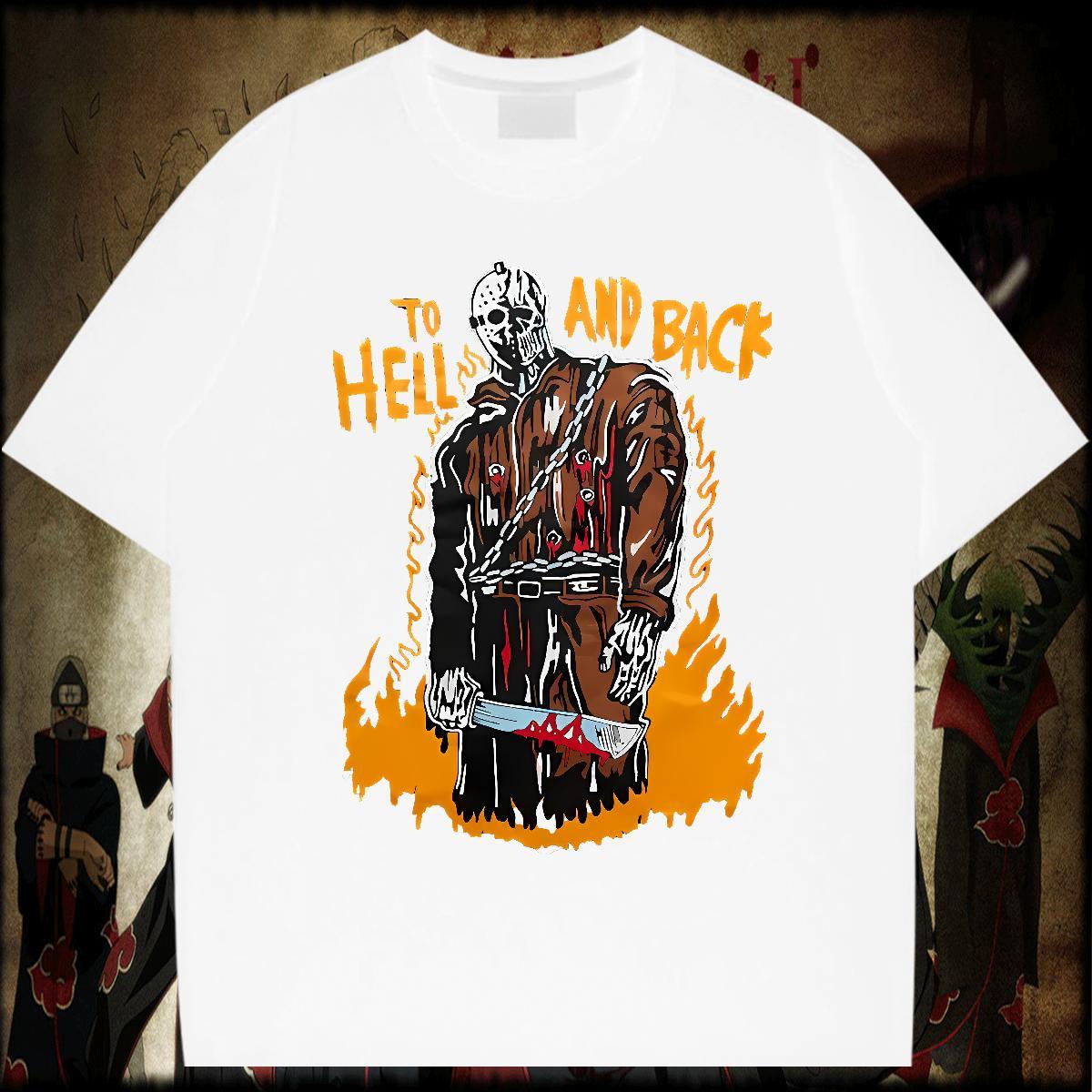 Classic skull T-Shirts Casual Couples T Shirts 230g Cotton Custom Breathable Crew Neck Anime Print Top Tees