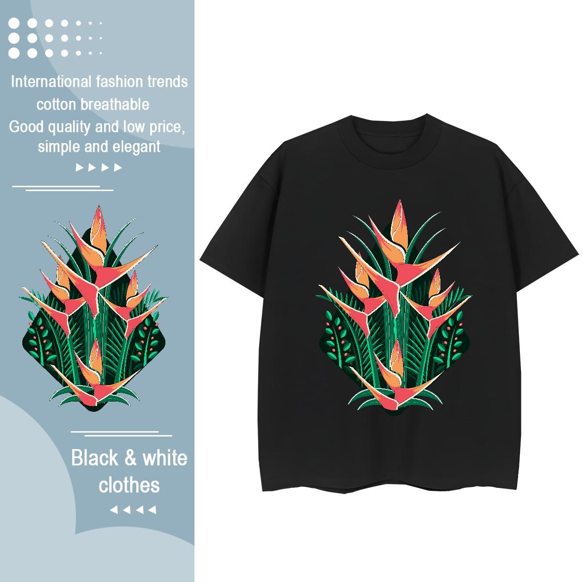 Stylist T-Shirts for Women Breathable Crew Neck 230g Pure Cotton Woman Tshirt Anime Oversized tree Outdoor Unisex Tee Shirt