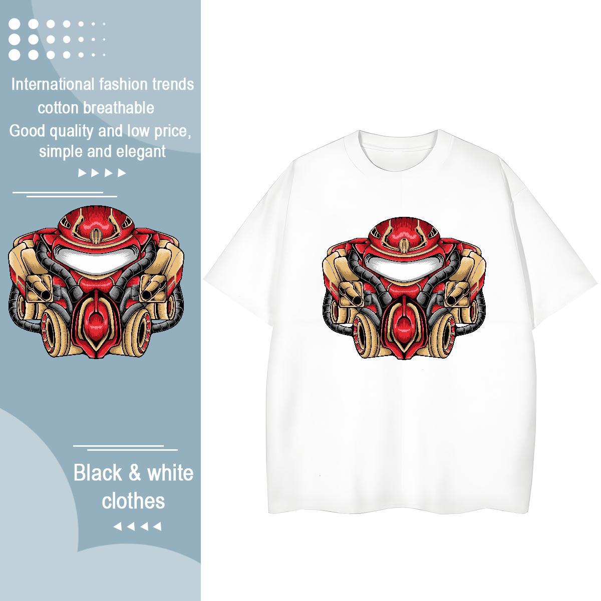 Classic T Shirt For Woman Breathable Soft 230g 100% Cotton Women Tees Customized Print ET Hip Hop Street Popular Wear