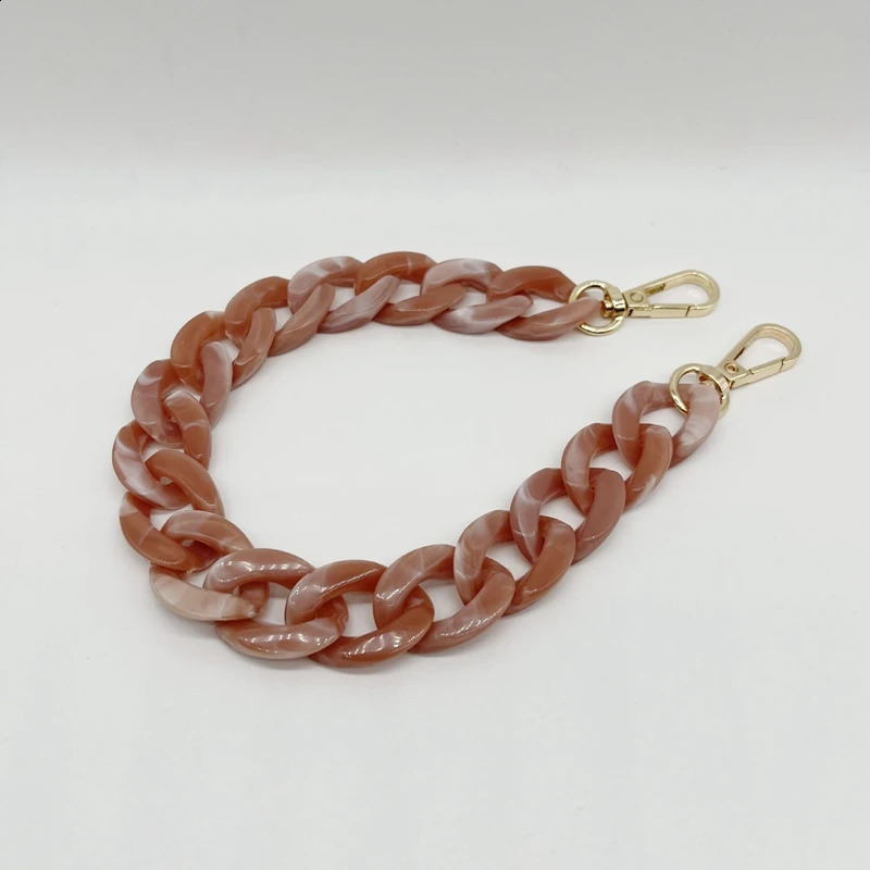 2Pcs 2.1cm Wide Acrylic Shoulder Handle Chain Replacement Chain Fashion Strap 60/120cm Detachable Parts Bag Accessory 240821