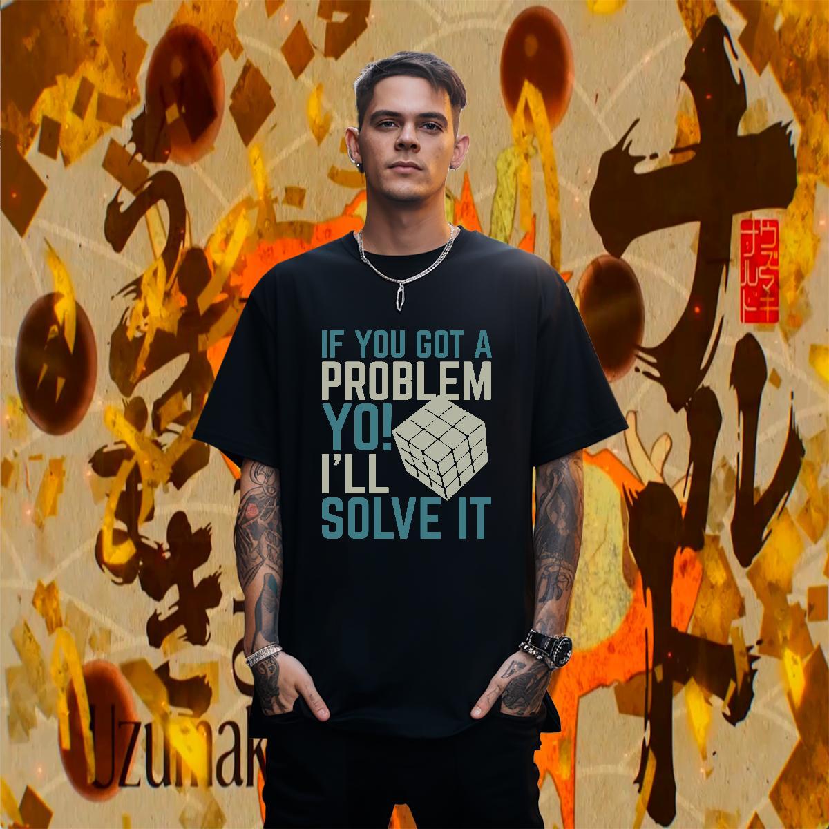 Cool Men Clothes T-Shirt Sport 230g 100% Cotton Plus Size Cartoon Breathable Short Sleeve cube T shirt New Polos