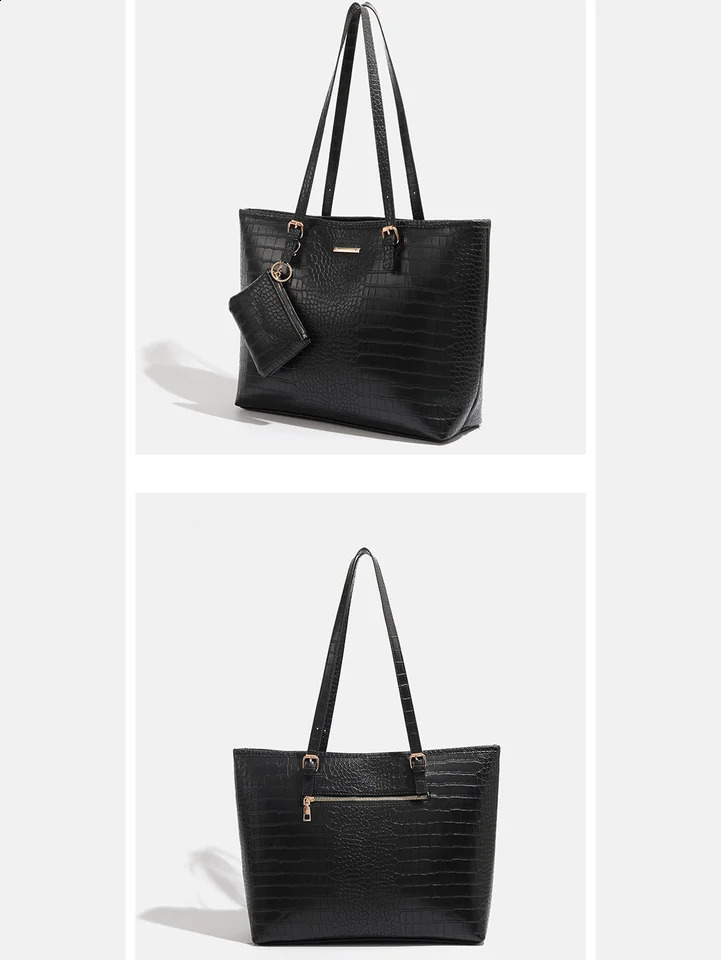 2024 Premium Handbag with Pattern Commuting Shoulder Bag Large Capacity Tote Fashion Womens 240821