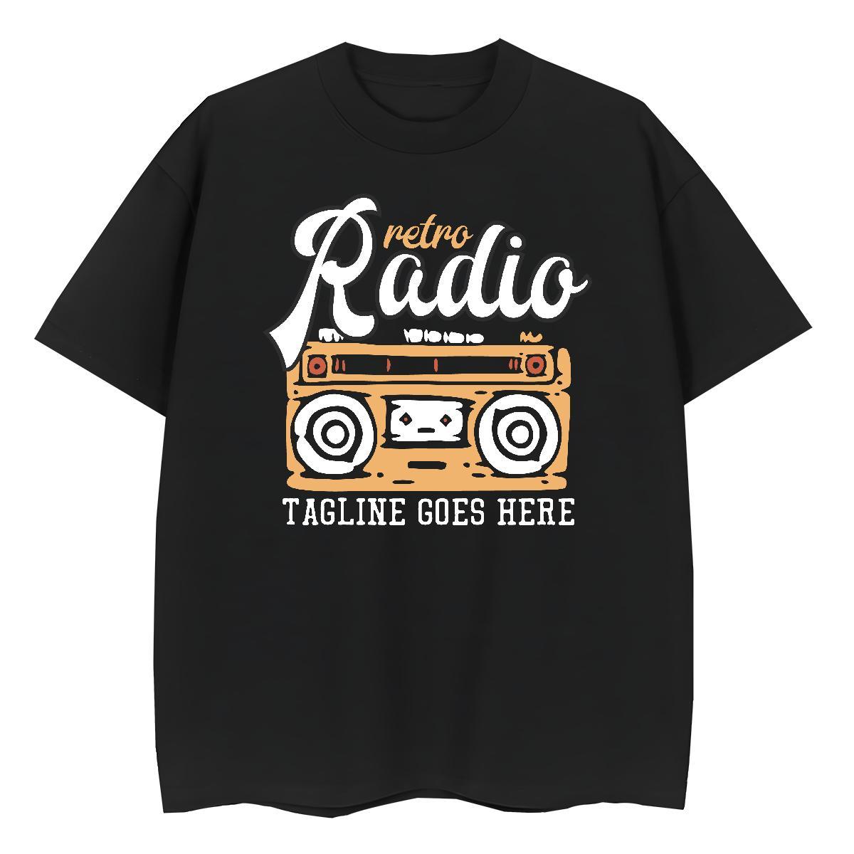 Lady Couples T Shirts 230g Cotton radio Street Wear T Shirt For Woman Breathable Short Sleeve Skull Clothes Shirt