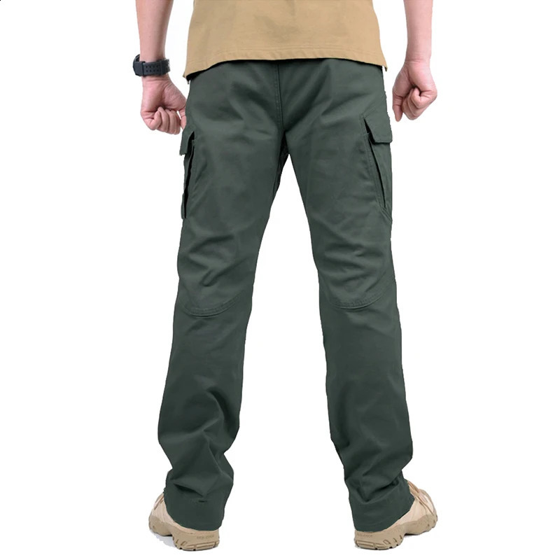 IX9 Urban Tactical Cargo Pants Mens Stretch Cotton Work Flexible Outdoor SWAT Army Combat with 9 Pockets 240822