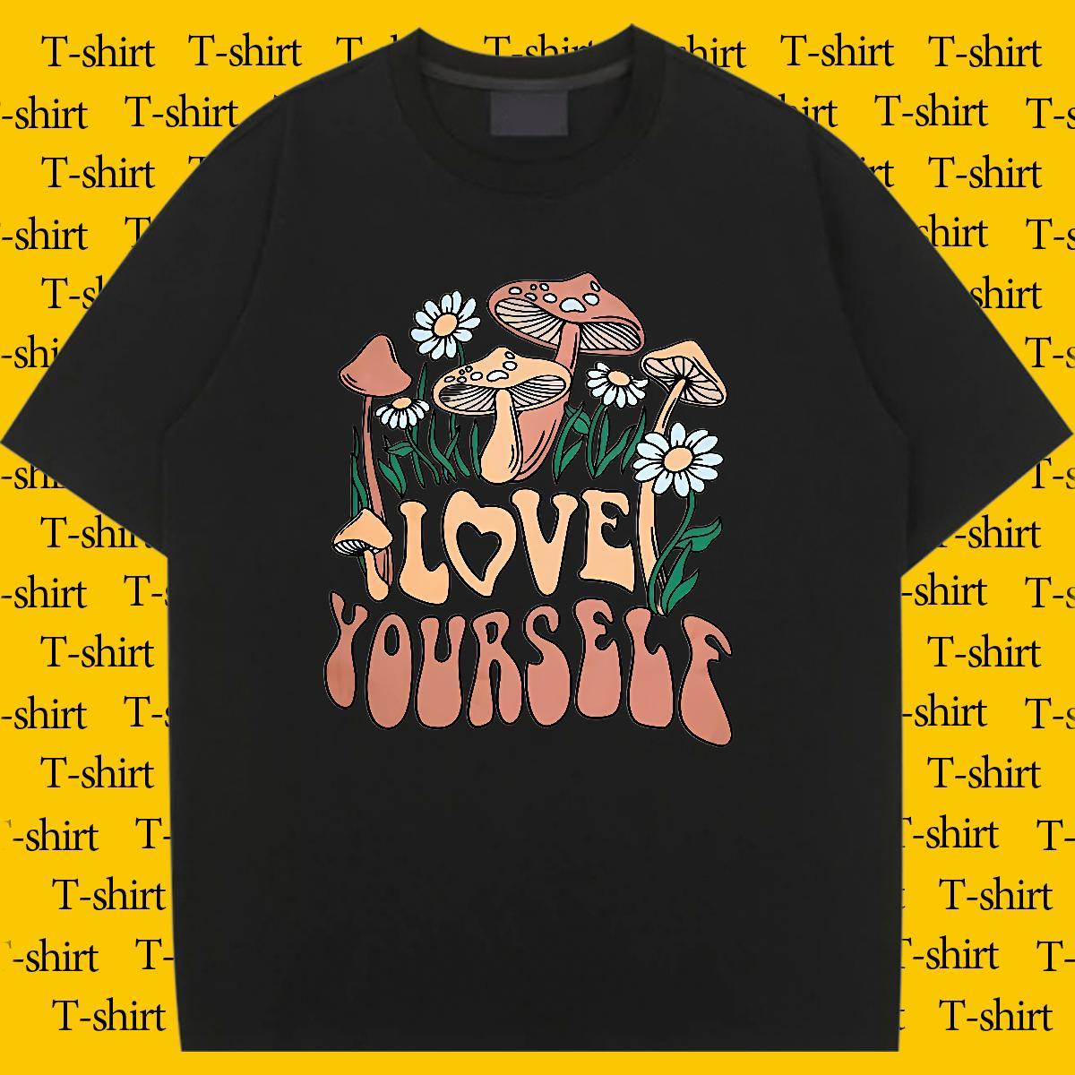 Unisex Couples T Shirts 100% Cotton 230g letter Casual Sport Womens T Shirts Short Sleeve O-Neck Black White Clothes