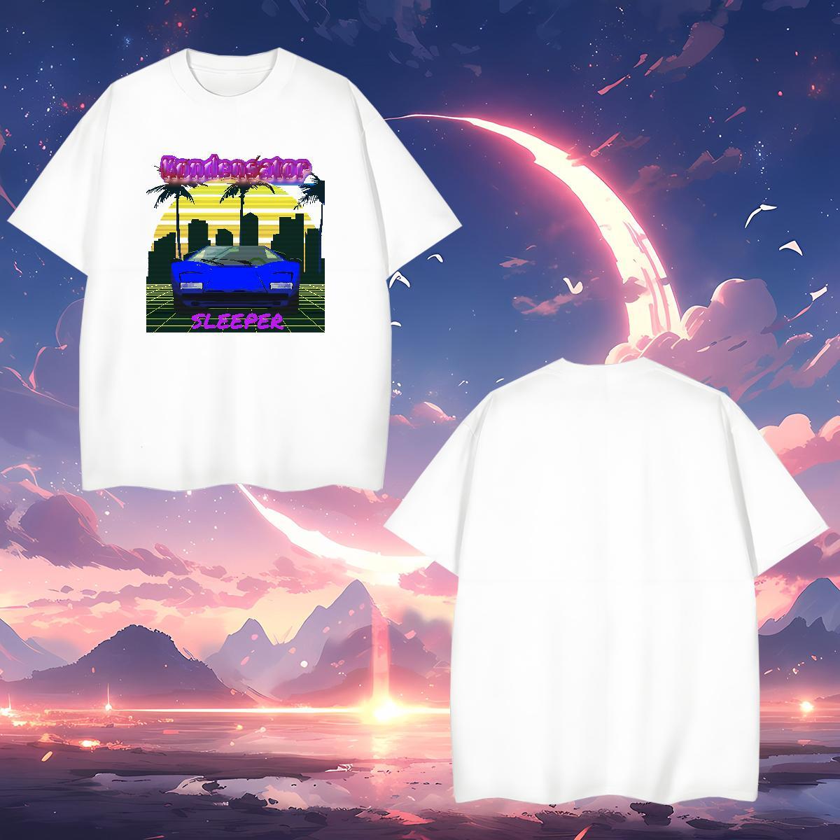 Cool Design car Men T Shirts Sport Men Clothes T-Shirt 230g Pure Cotton Fashion Casual O-Neck Short Sleeve Customized Print Tees Shirts