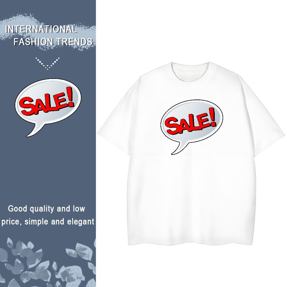 Loose Tshirt for Man Woman 230g 100% Cotton letter Street Wear Woman T Shirts Breathable Skull Tees